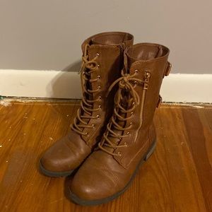 Women’s Brown Combat Boots Size 7